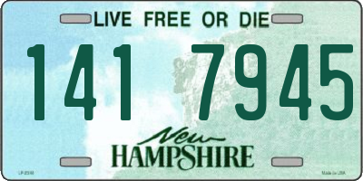 NH license plate 1417945