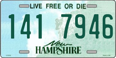 NH license plate 1417946