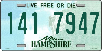 NH license plate 1417947