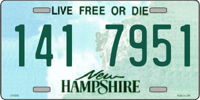 NH license plate 1417951