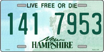 NH license plate 1417953