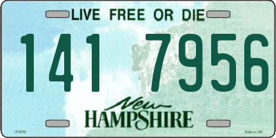 NH license plate 1417956