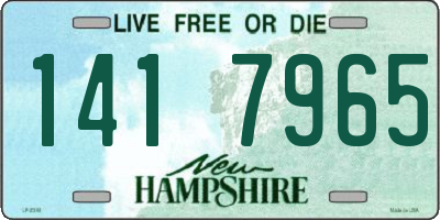 NH license plate 1417965