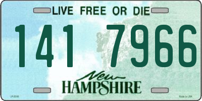 NH license plate 1417966