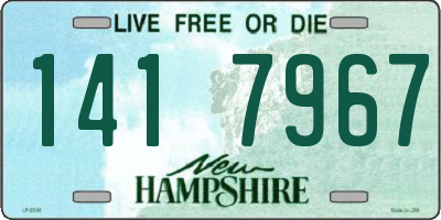 NH license plate 1417967