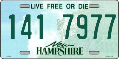 NH license plate 1417977