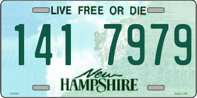 NH license plate 1417979