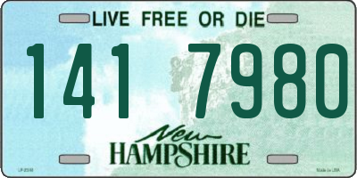 NH license plate 1417980