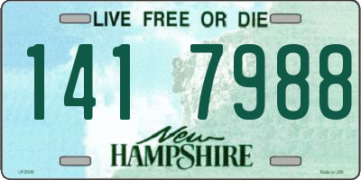 NH license plate 1417988