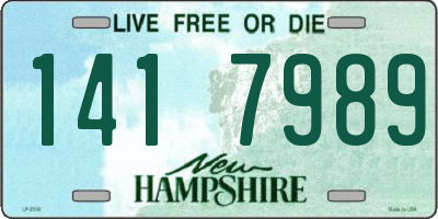 NH license plate 1417989