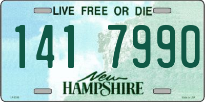 NH license plate 1417990
