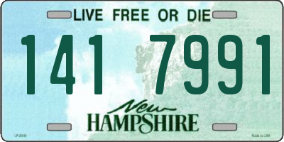 NH license plate 1417991