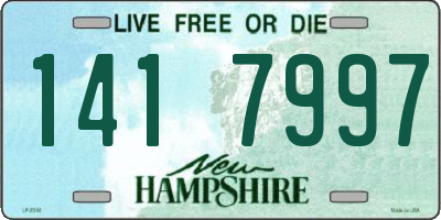 NH license plate 1417997