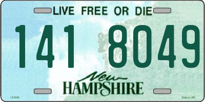 NH license plate 1418049