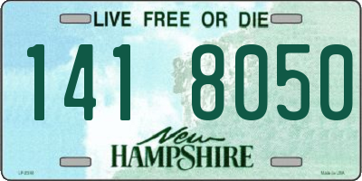 NH license plate 1418050