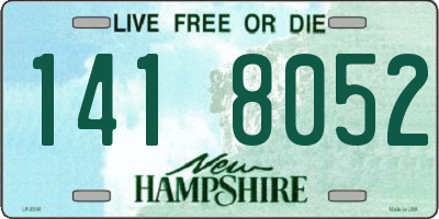 NH license plate 1418052