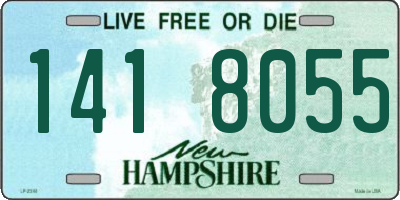 NH license plate 1418055