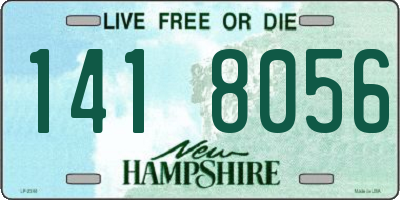 NH license plate 1418056