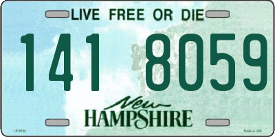 NH license plate 1418059