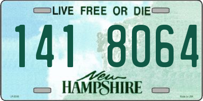 NH license plate 1418064