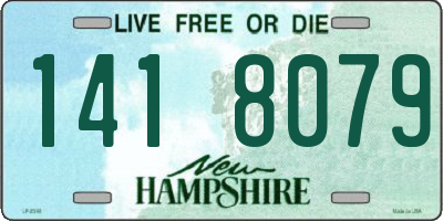 NH license plate 1418079