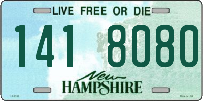 NH license plate 1418080