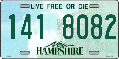 NH license plate 1418082