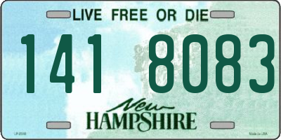 NH license plate 1418083