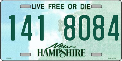 NH license plate 1418084