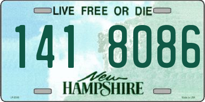 NH license plate 1418086