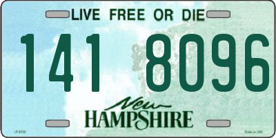 NH license plate 1418096