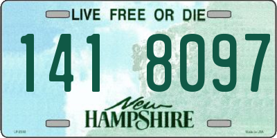 NH license plate 1418097