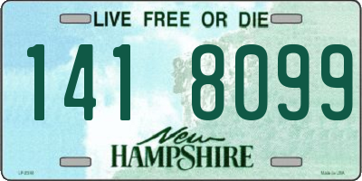NH license plate 1418099