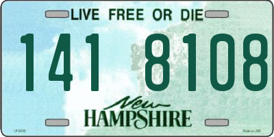 NH license plate 1418108