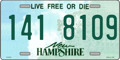 NH license plate 1418109