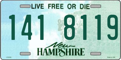 NH license plate 1418119