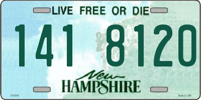 NH license plate 1418120