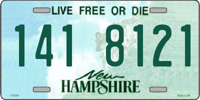 NH license plate 1418121