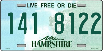 NH license plate 1418122