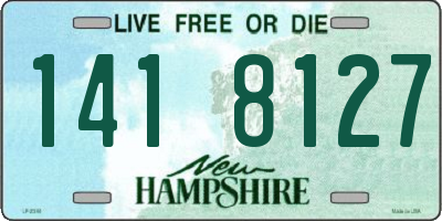 NH license plate 1418127