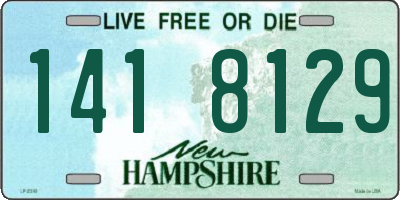NH license plate 1418129
