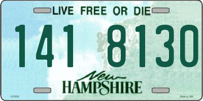 NH license plate 1418130