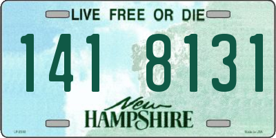 NH license plate 1418131