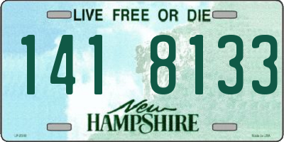 NH license plate 1418133