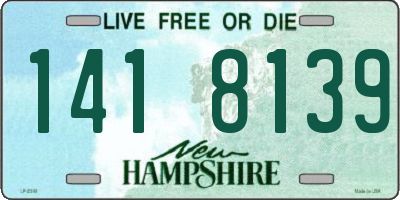 NH license plate 1418139