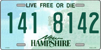 NH license plate 1418142