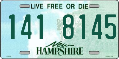 NH license plate 1418145