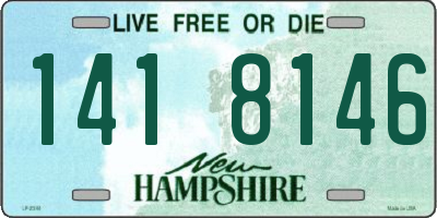 NH license plate 1418146