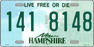 NH license plate 1418148