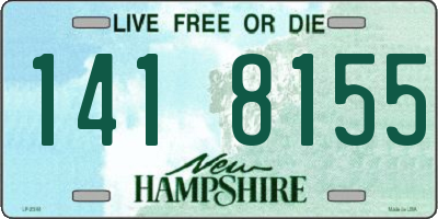 NH license plate 1418155